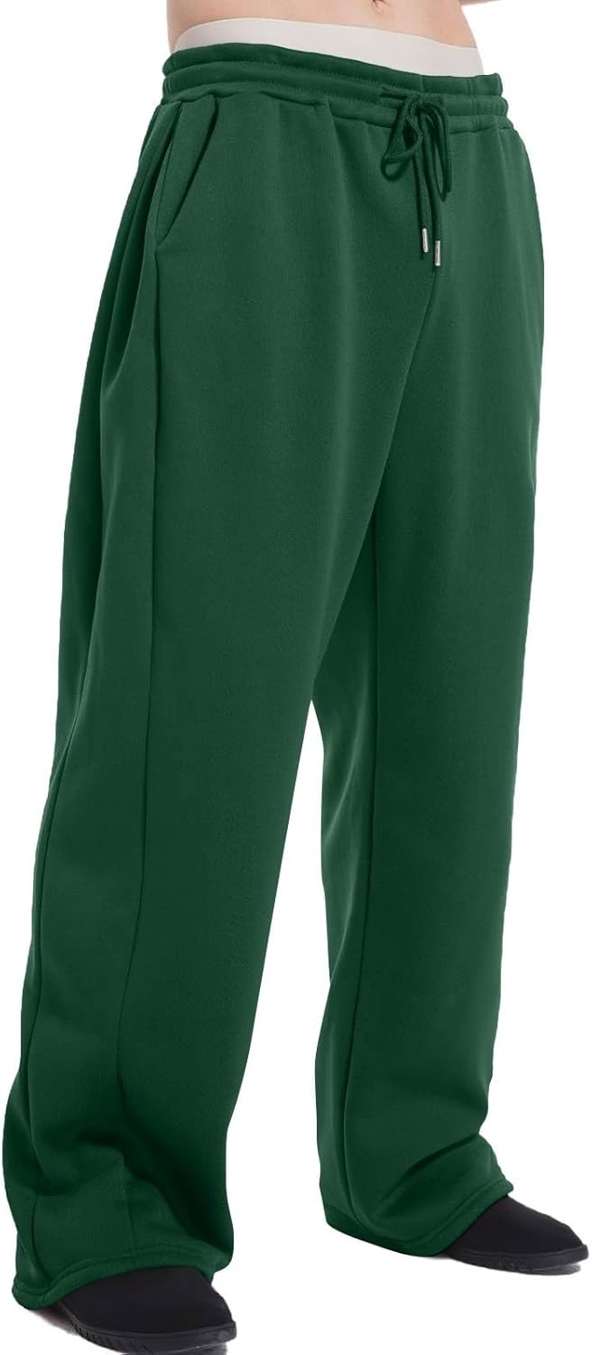 Men's Baggy Sweatpants Fleece Casual Pants Elastic Waist Athletic Workout Jogger Sweat Fall Winter 2025 - Image 17