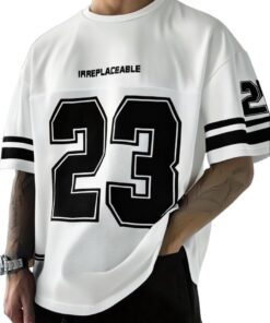 GORGLITTER Men's Baggy Jersey Shirt Y2k Graphic Oversized Tshirts Short Sleeve Summer Casual Streetwear T-Shirts