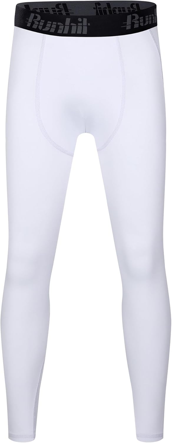 Runhit Boys Compression Leggings,Youth Athletic Tights Basketball Compression Pants,Boys Base Layer Pants Sports Legging - Image 6