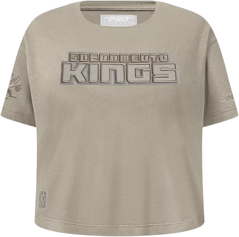 Pro Standard Big Girls NBA Neutral Cotton Short Sleeve Boxy Tee - Image 124