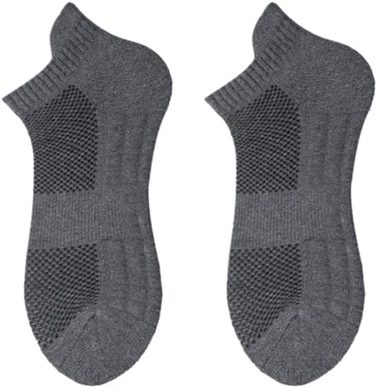 Socks, Men's Sweat Absorbing Towel Soles, Sports Socks, Basketball Socks, Short Socks(OneColor) - Image 6