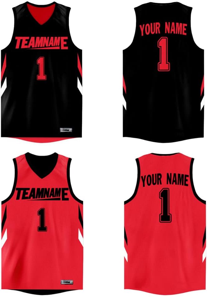 Custom Reversible Basketball Jersey Mesh Performance Uniform Personalized Printed Name Number for Men/Boy - Image 8