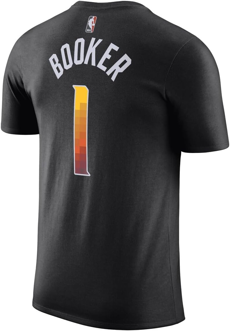 Devin Booker Phoenix Suns NBA Kids Youth 8-20 Black Statement Edition Performance Jersey T-Shirt - Image 3