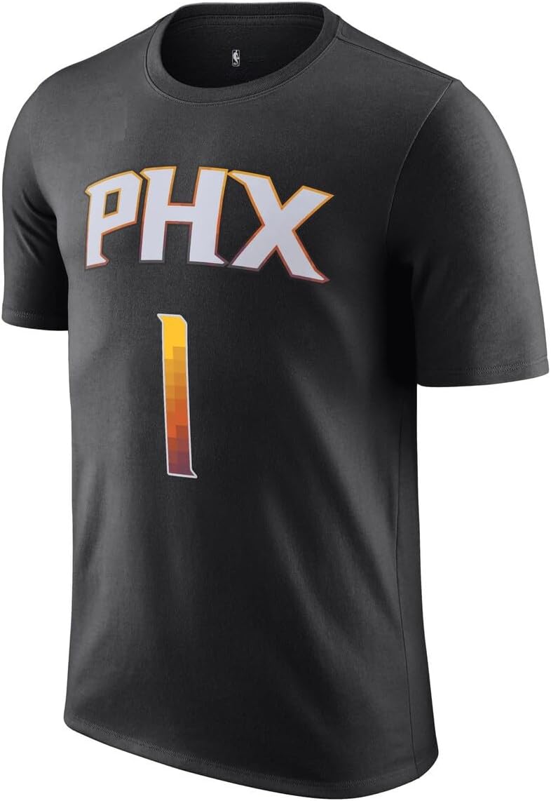 Devin Booker Phoenix Suns NBA Kids Youth 8-20 Black Statement Edition Performance Jersey T-Shirt - Image 2