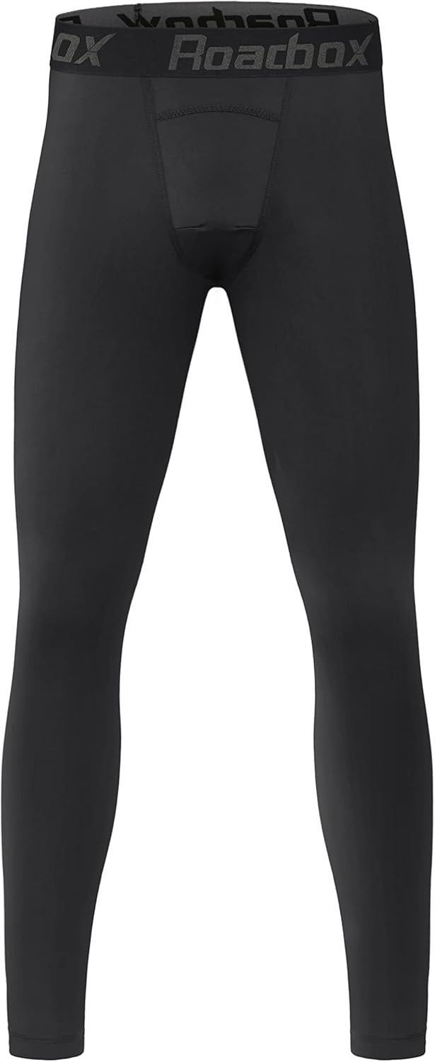 Roadbox Boys Compression Pants Youth Quick Dry Spandex Tights Leggings for Running Football Basketball - Image 7