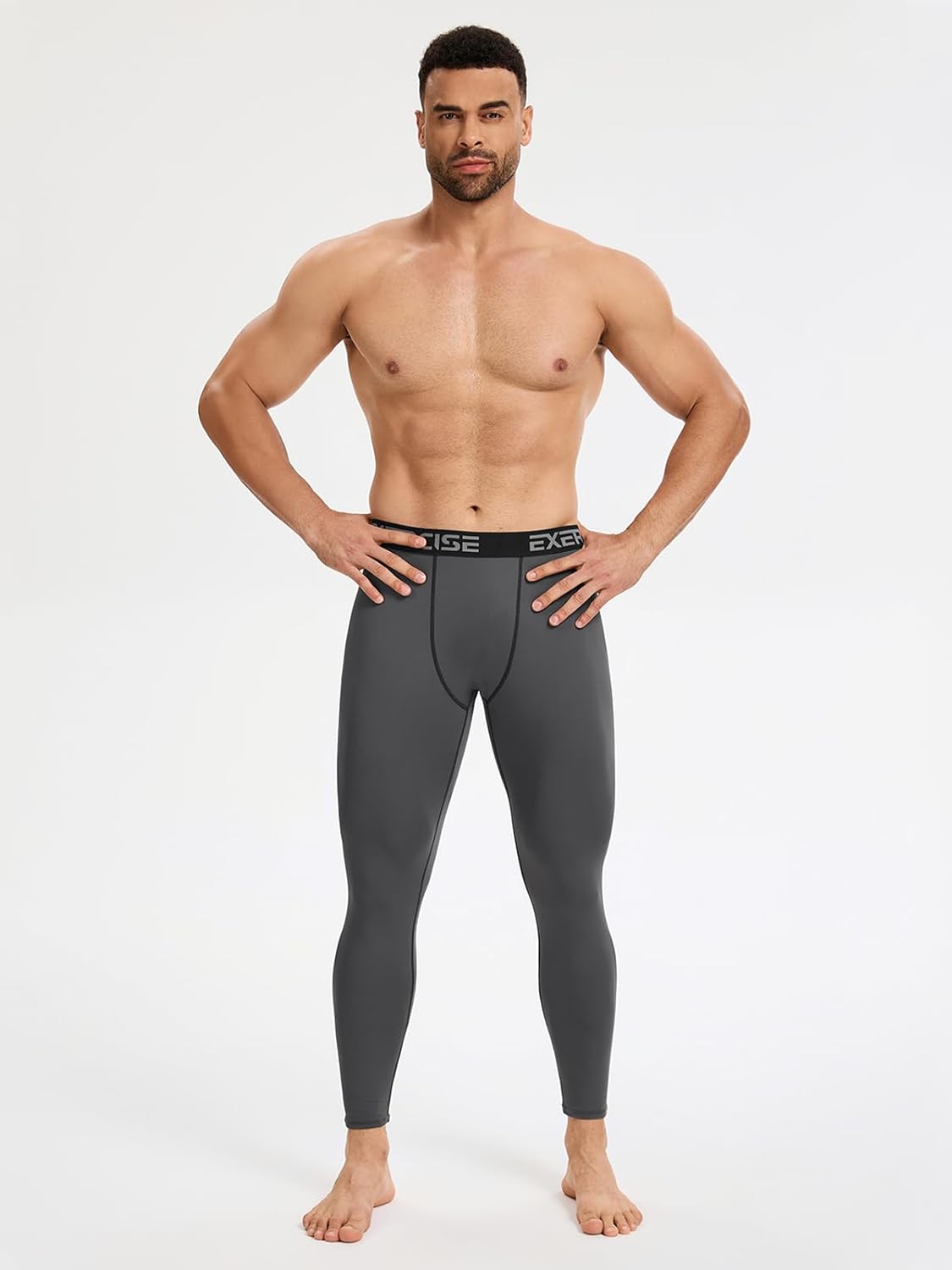 5/6 Pack Men’s Compression Pants Performance Athletic Baselayer Leggings Running Tights for Workout Basketball - Image 3