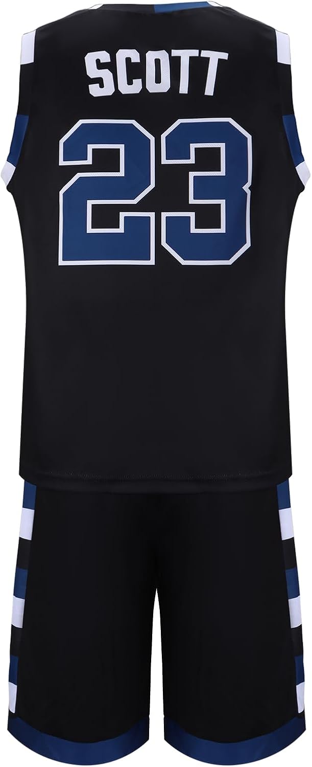 Mens Basketball Brothers Jersey 23 Scott Sports Shirt Vest Pants Set Halloween Cosplay Costume - Image 6