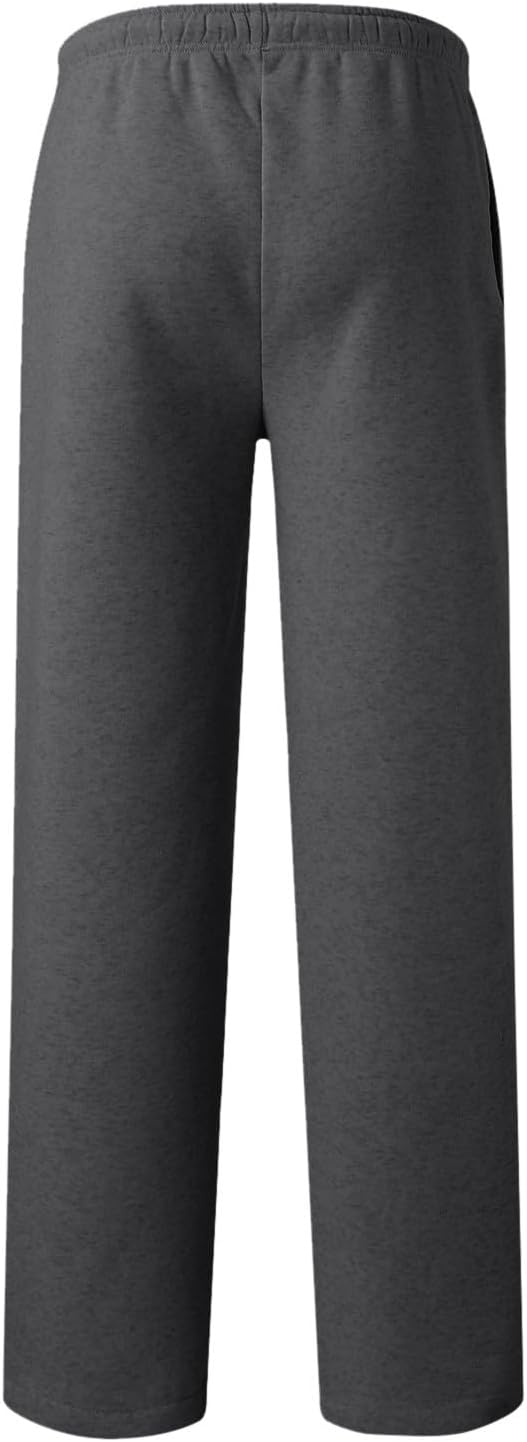 Boy's Fleece Cargo Sweatpants Athletic Basketball Joggers Sweat Pants Drawstring Elastic Waist Open Bottom Pants with Pockets - Image 5