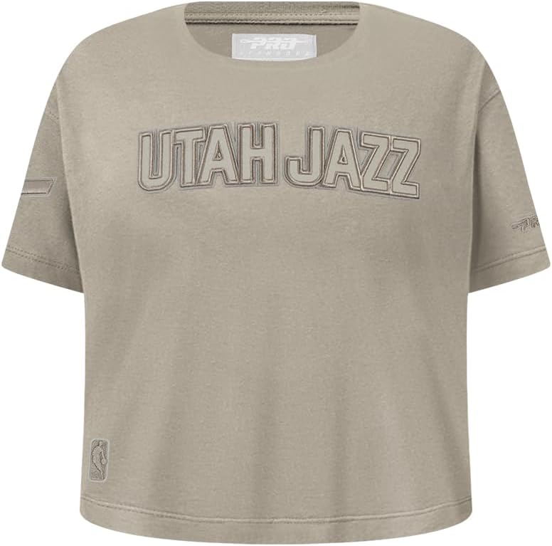 Pro Standard Big Girls NBA Neutral Cotton Short Sleeve Boxy Tee - Image 132