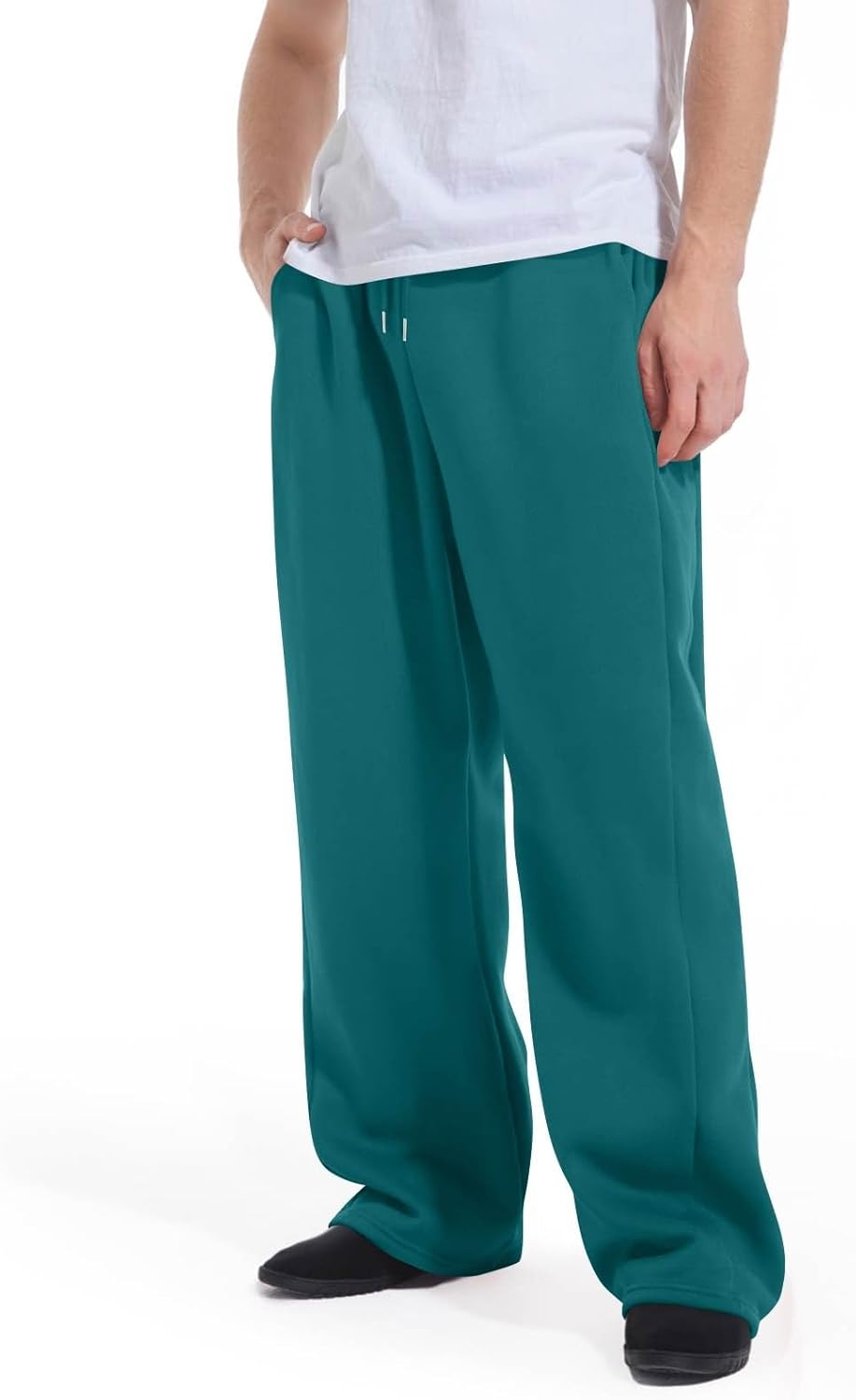 Men's Baggy Sweatpants Fleece Casual Pants Elastic Waist Athletic Workout Jogger Sweat Fall Winter 2025 - Image 6