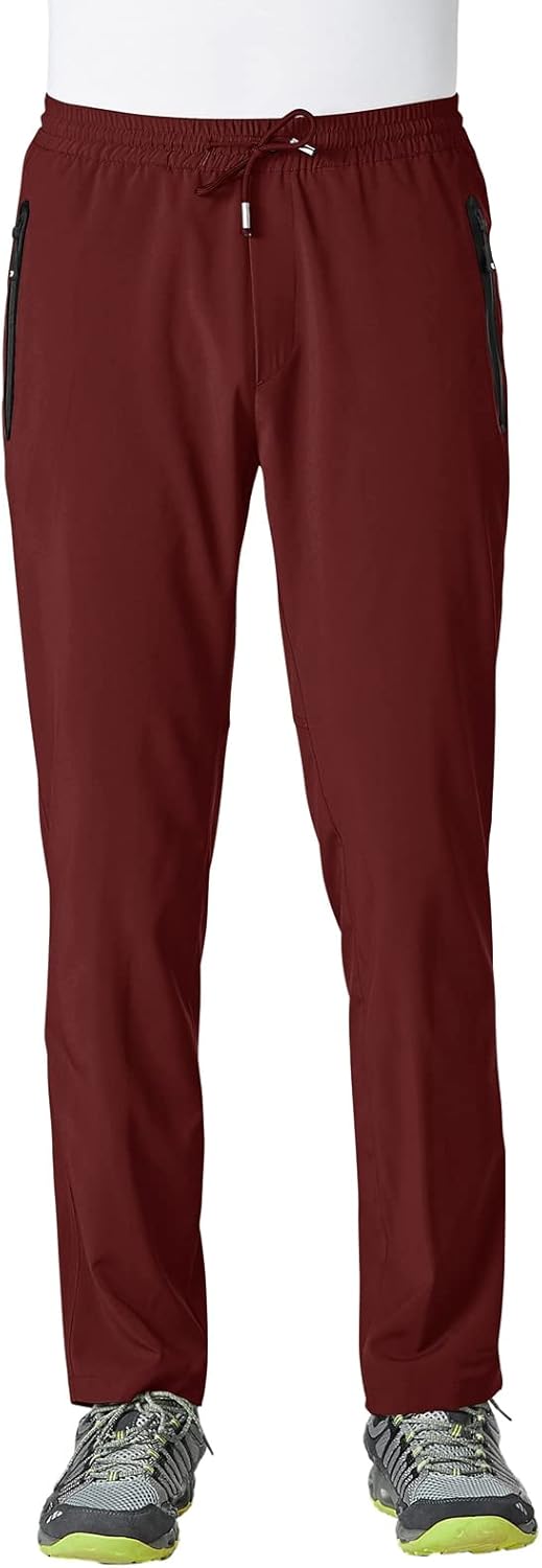Rdruko Men's Casual Pants Lightweight Quick Dry Hiking Running Workout Outdoor Sports Sweat Pants - Image 23