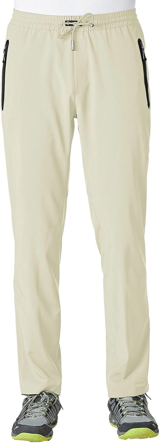 Rdruko Men's Casual Pants Lightweight Quick Dry Hiking Running Workout Outdoor Sports Sweat Pants - Image 19