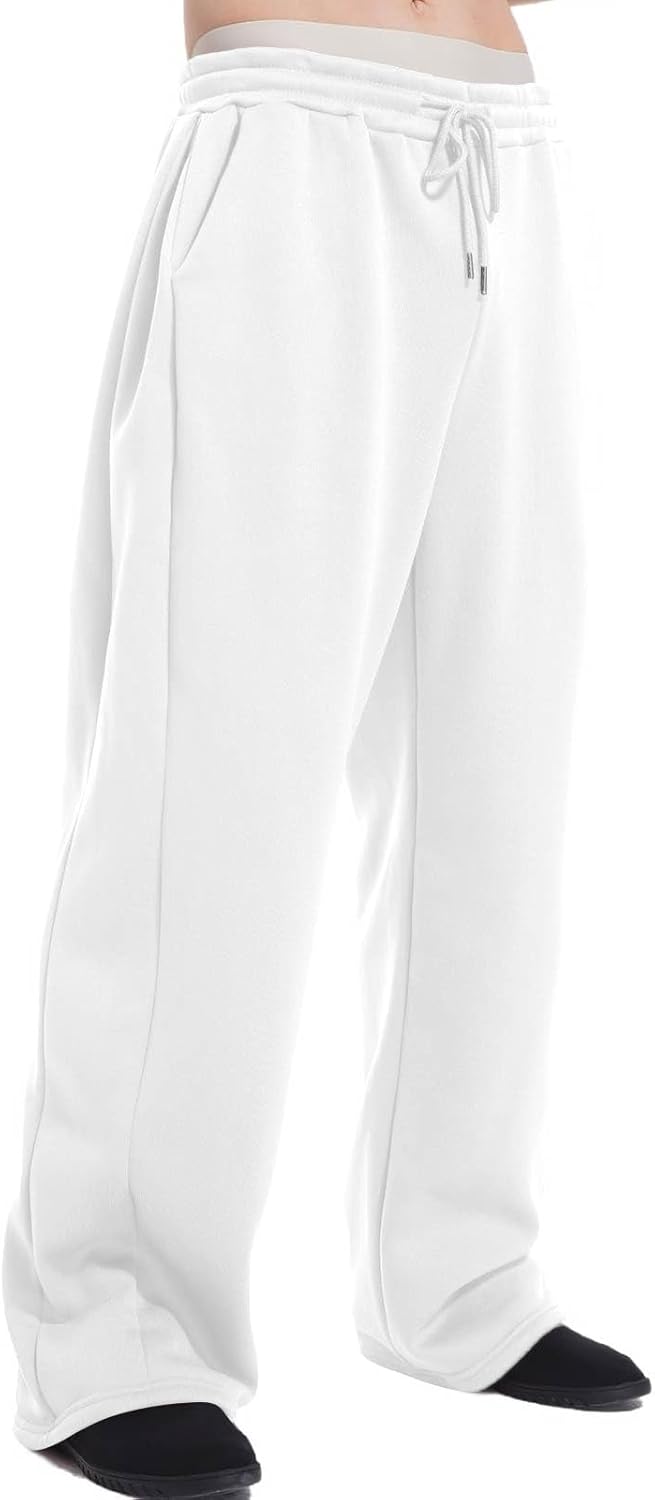 Men's Baggy Sweatpants Fleece Casual Pants Elastic Waist Athletic Workout Jogger Sweat Fall Winter 2025 - Image 14