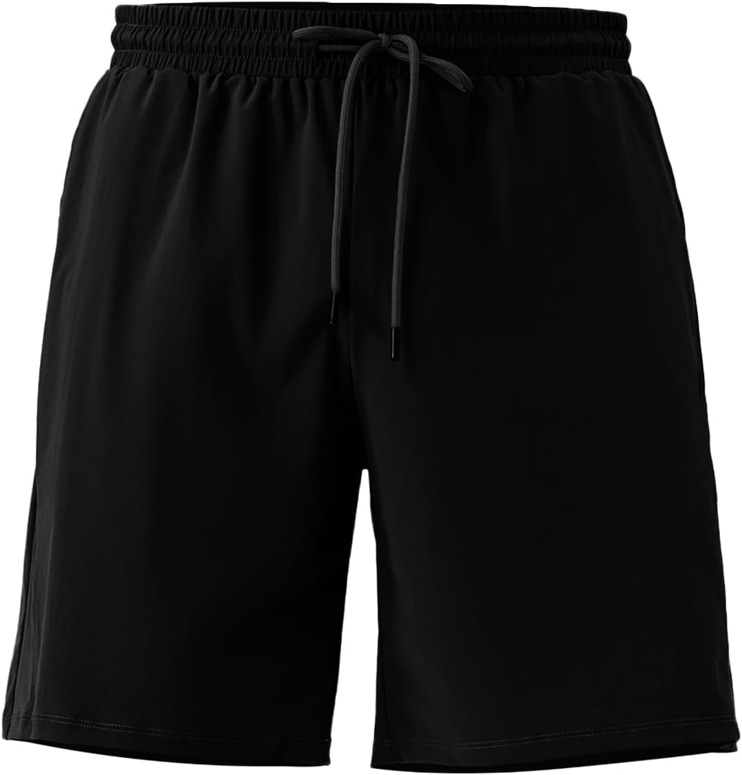 YEL Men's Athletic Gym Shorts with Pockets Basketball Shorts Quick Dry Lightiweight for Workout Running Summer Beach