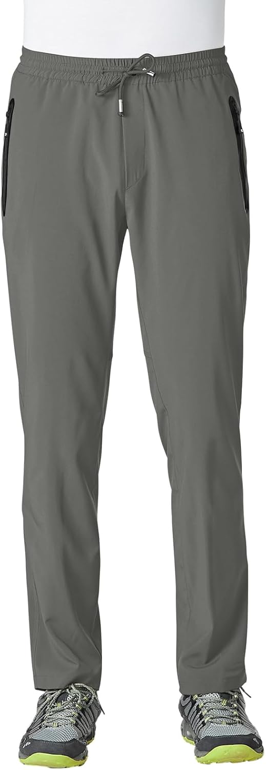 Rdruko Men's Casual Pants Lightweight Quick Dry Hiking Running Workout Outdoor Sports Sweat Pants - Image 12