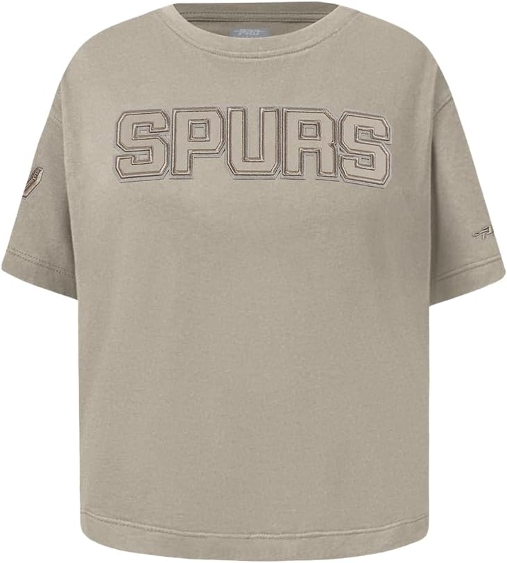 Pro Standard Big Girls NBA Neutral Cotton Short Sleeve Boxy Tee - Image 128