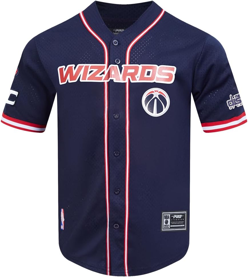 Mens NBA Mesh Button Down Top - Image 53