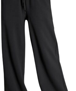 Trendy Queen Womens Wide Leg Fleece Lined Sweatpants Winter Baggy Lounge Travel Pants Fashion Outfits 2025 Joggers Clothes