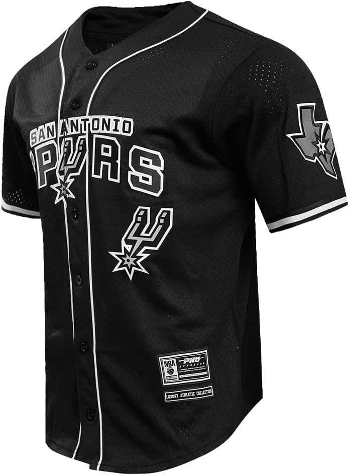 Mens NBA Mesh Button Down Top - Image 3