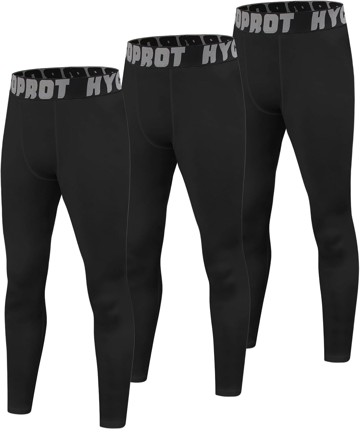 HYCOPROT Boys' Compression Pants Youth Leggings Tights Kids Athletic Sports Base Layer for Running Football Basketball - Image 7