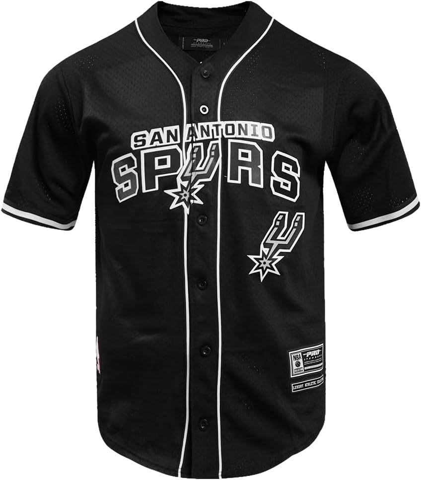 Mens NBA Mesh Button Down Top - Image 49