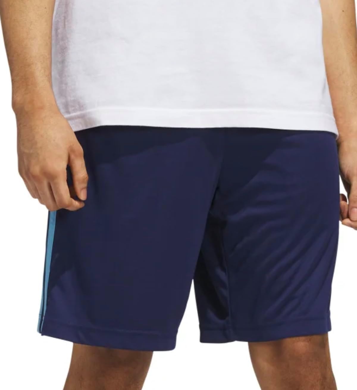 adidas Mens 3S PES Athletic Shorts Training Casual Bottoms Casual Moisture Wicking - Grey - Image 4