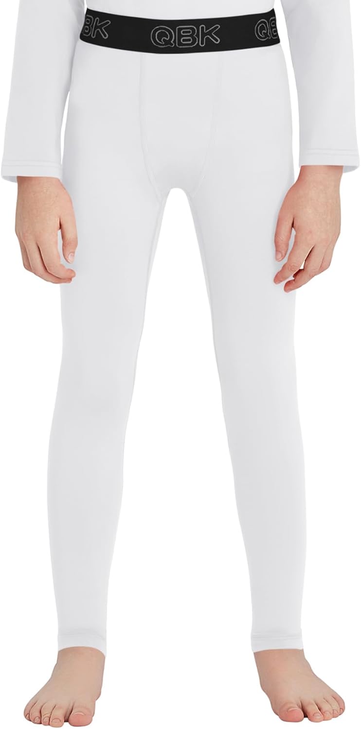 QBK Toddler Boys 2T to Youth Compression Pants Base Layer Leggings Tights for Basketball Soccer Football Baseball - Image 8