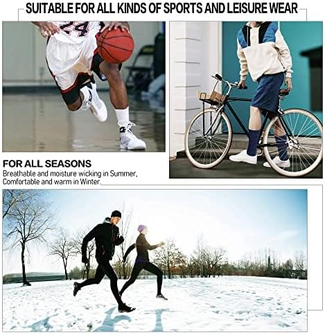 CLOSEMATE Mens Athletic Cushioned Crew Socks 6 Pairs Cotton Breathable for Work Training Sports - Image 5