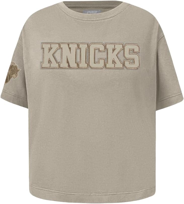 Pro Standard Big Girls NBA Neutral Cotton Short Sleeve Boxy Tee - Image 107