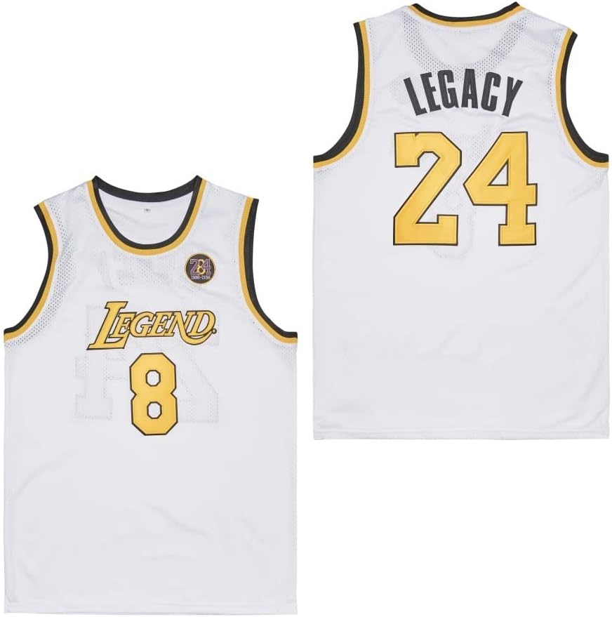 Men's Legend 8 24 Basketball Jersey,90S Hip Hop Sports Shirts for Men - Image 4