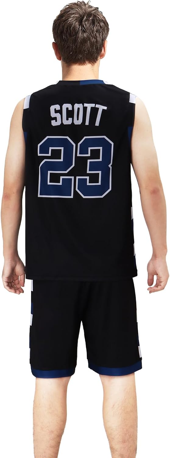 Mens Basketball Brothers Jersey 23 Scott Sports Shirt Vest Pants Set Halloween Cosplay Costume - Image 4