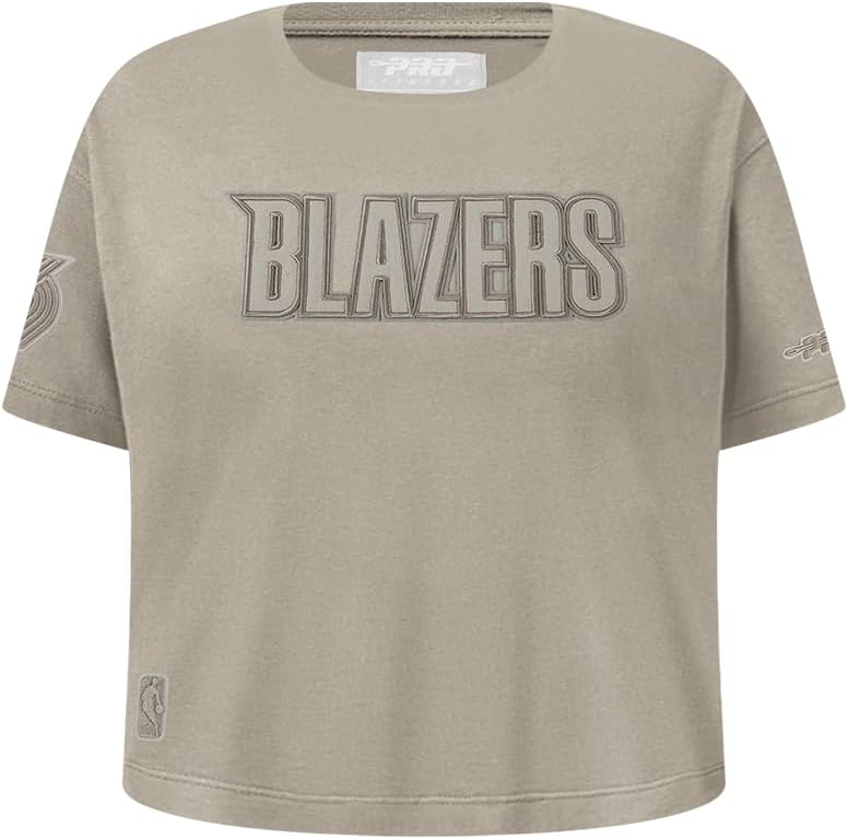 Pro Standard Big Girls NBA Neutral Cotton Short Sleeve Boxy Tee - Image 122