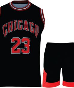 Basketball Jersey for Boys/Men 2 Piece Basketball Uniform Adult Sleeveless Kit Lightweight Set
