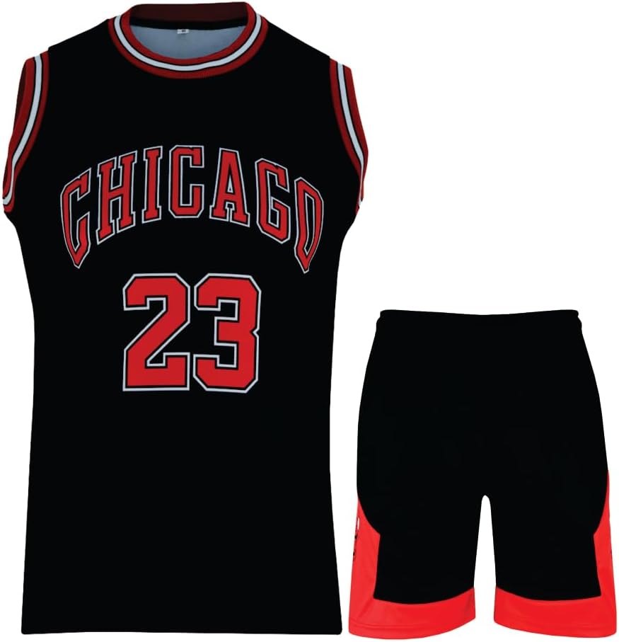 Basketball Jersey for Boys/Men 2 Piece Basketball Uniform Adult Sleeveless Kit Lightweight Set - Image 7