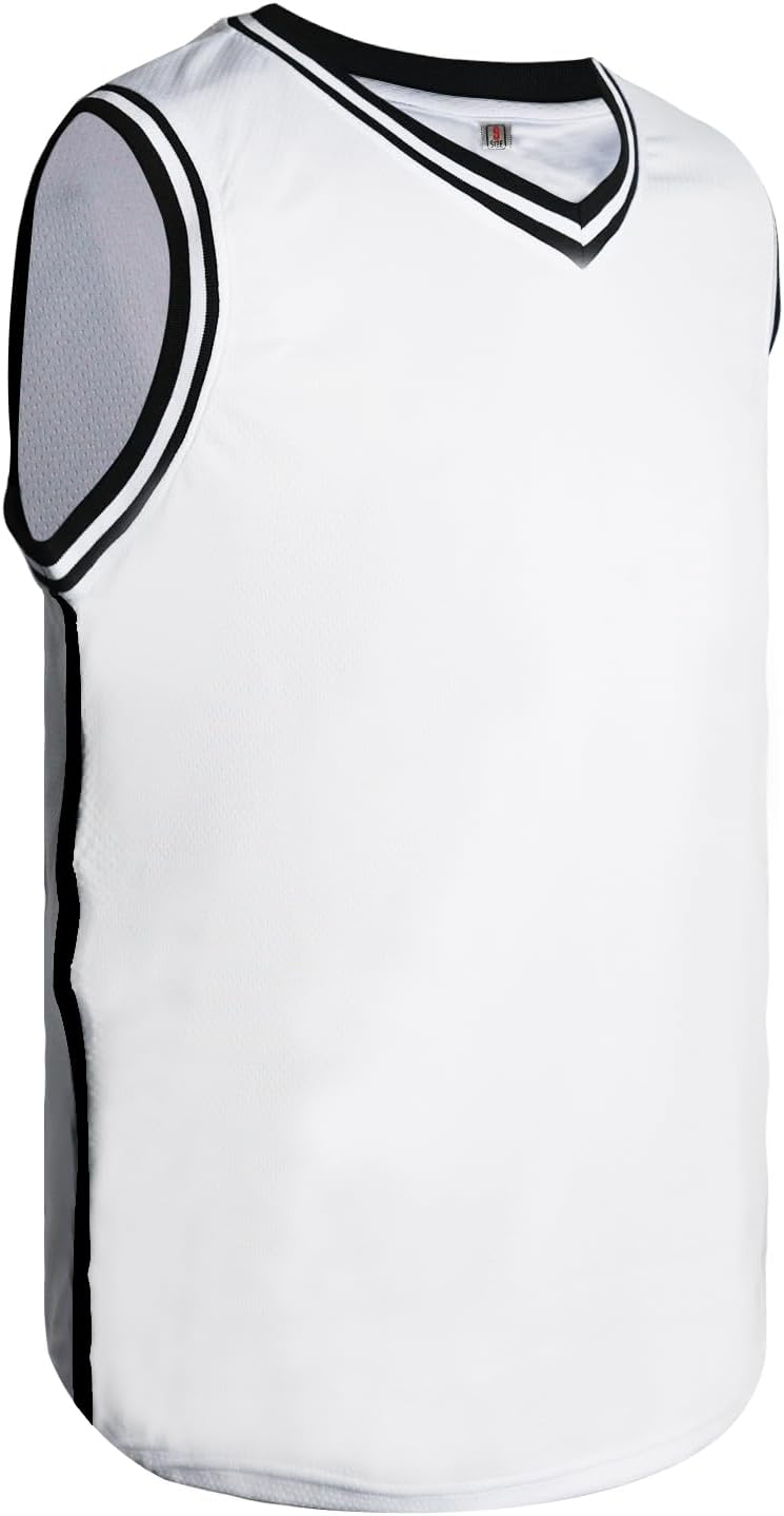 Basketball Jersey, Mens Blank Jerseys Plain Sleeveless Practice Jersey S-3XL - Image 12