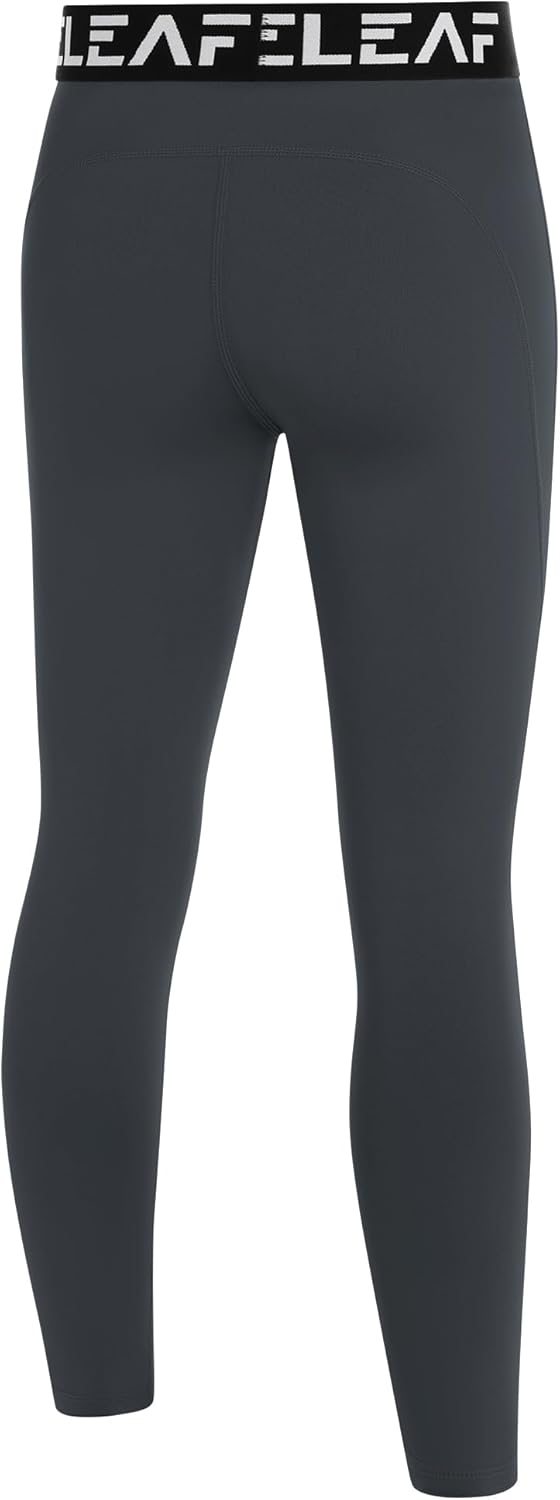 Blueleaf Boys Compression Leggings Youth Athletic Tights Basketball Pants Quick Dry Sports Base Layer for Football Baseball - Image 3