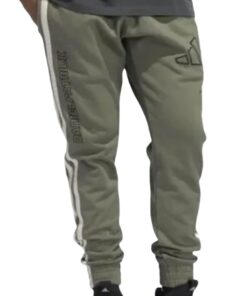 adidas Men’s Daniel Patrick Basketball Pants, Green/Black, US Large-Tall