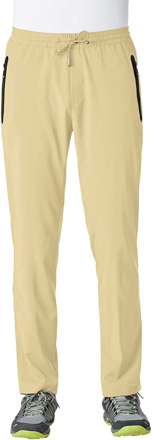 Rdruko Men's Casual Pants Lightweight Quick Dry Hiking Running Workout Outdoor Sports Sweat Pants - Image 22