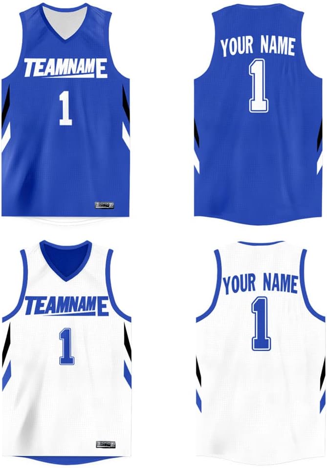 Custom Reversible Basketball Jersey Mesh Performance Uniform Personalized Printed Name Number for Men/Boy - Image 13