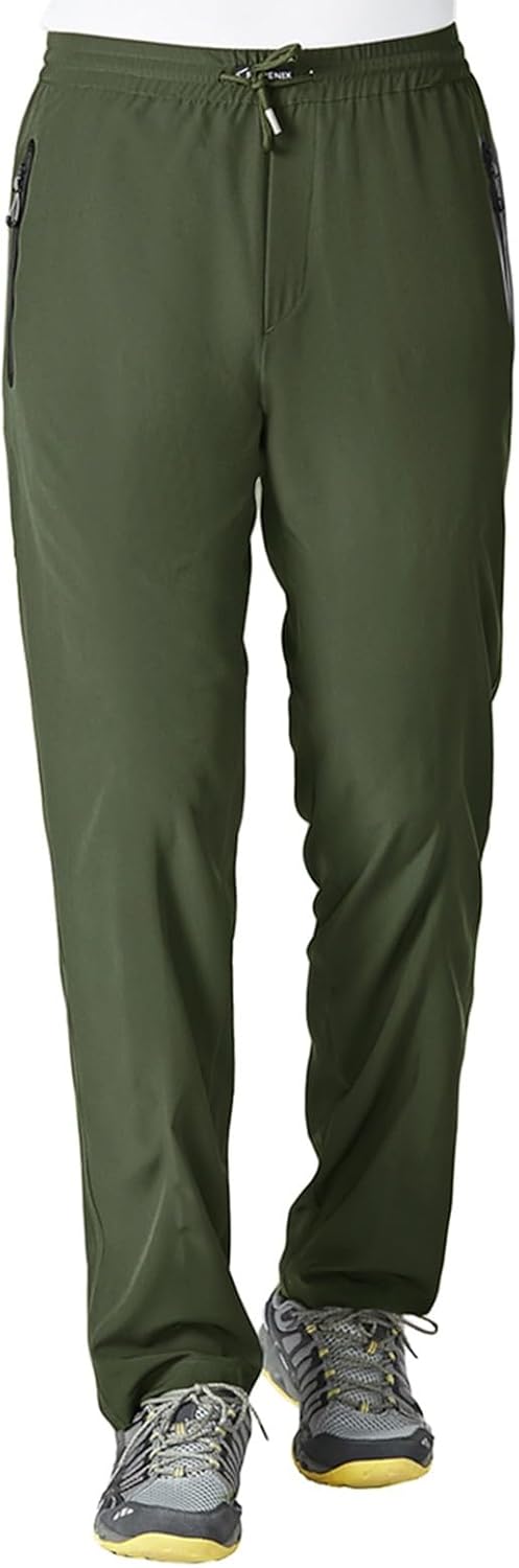 Rdruko Men's Casual Pants Lightweight Quick Dry Hiking Running Workout Outdoor Sports Sweat Pants - Image 11