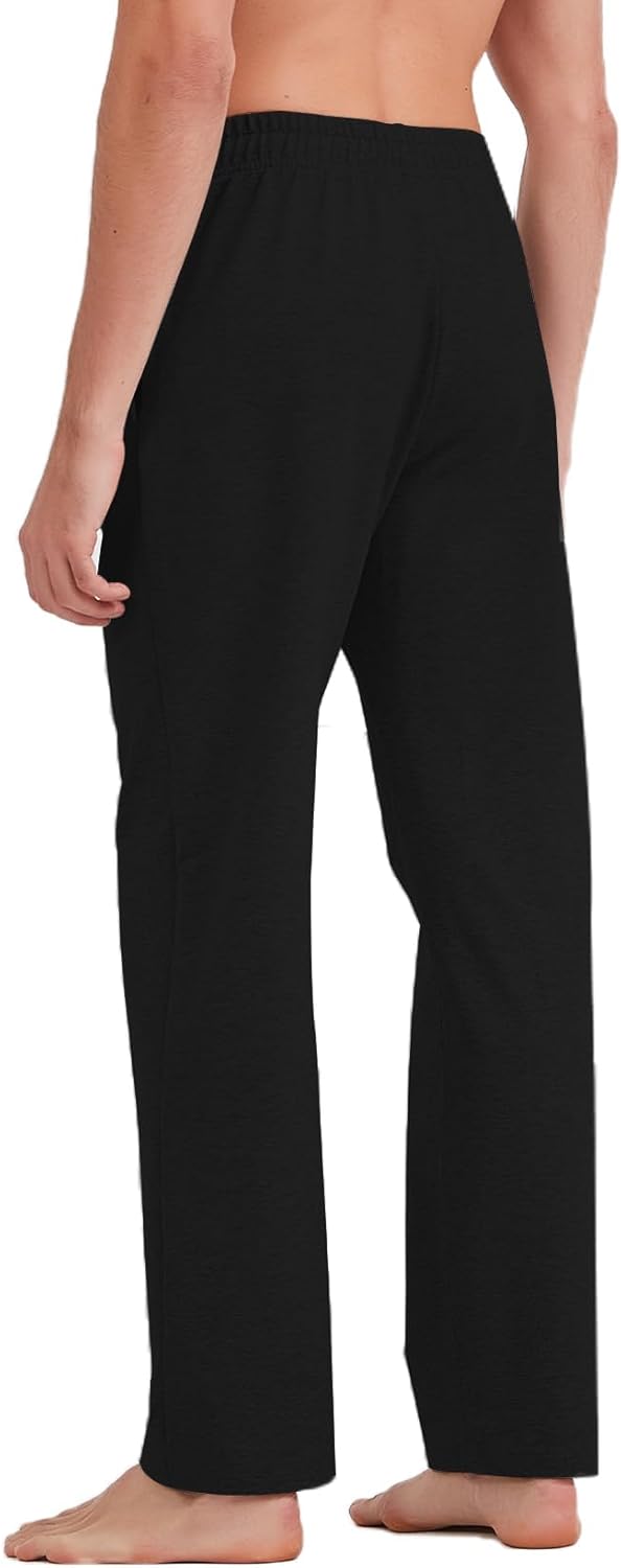 Idtswch 30/32/34/36/38/40 Long Inseam Mens Tall Sweatpants Open Bottom Joggers Athletic Yoga Pants with Pockets - Image 2