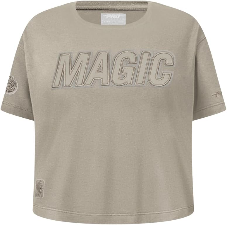 Pro Standard Big Girls NBA Neutral Cotton Short Sleeve Boxy Tee - Image 116