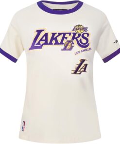 Womens NBA Retro Cascade Cotton Short Sleeve Slim Fit Tee