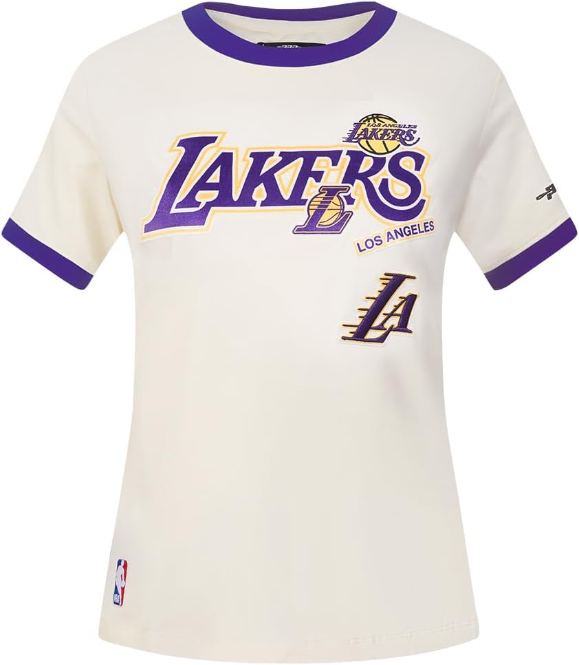 Womens NBA Retro Cascade Cotton Short Sleeve Slim Fit Tee