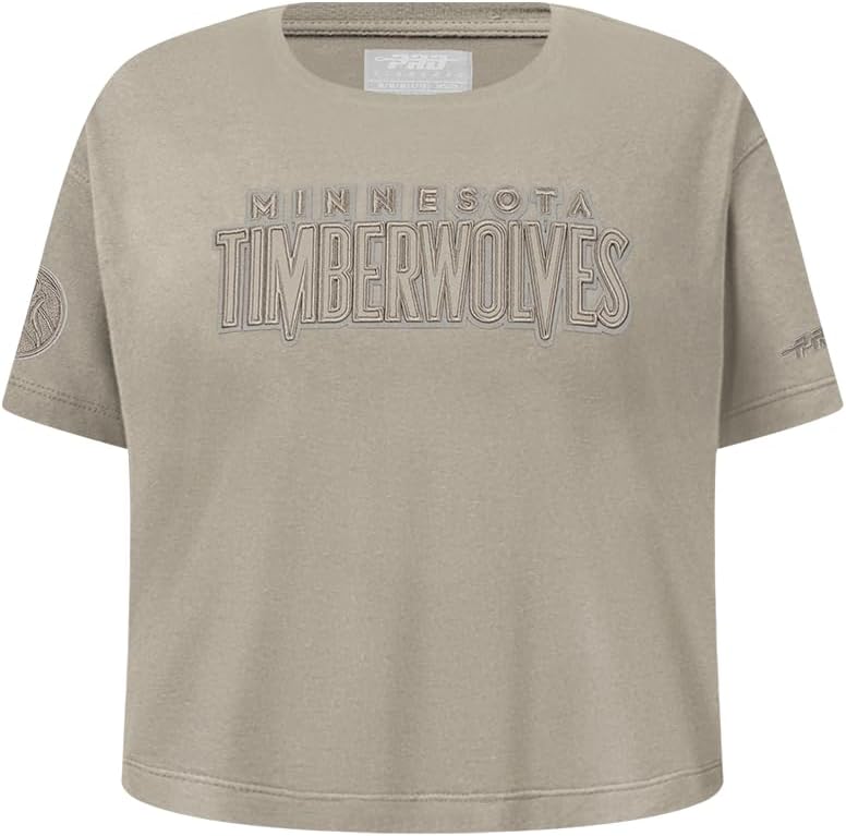 Pro Standard Big Girls NBA Neutral Cotton Short Sleeve Boxy Tee - Image 97