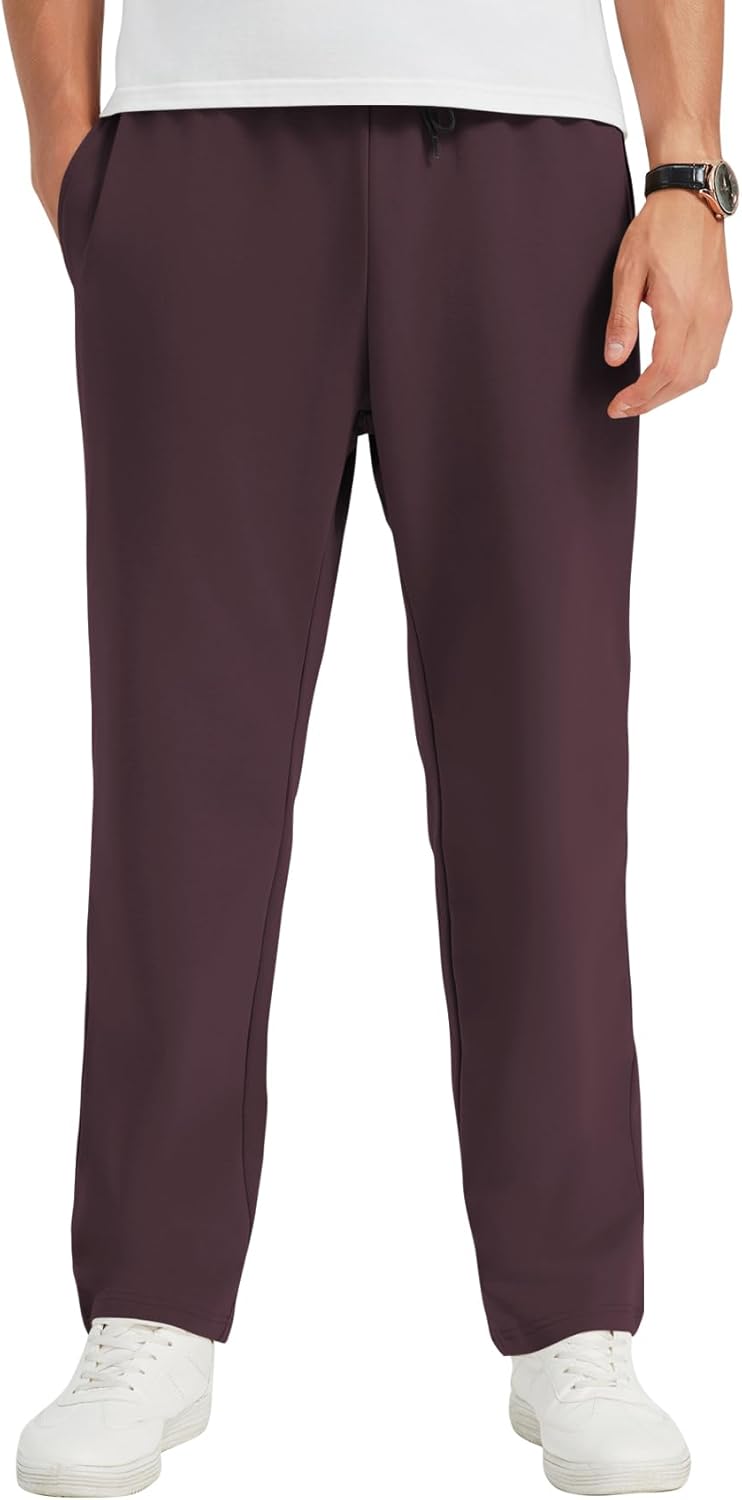 Idtswch 30/32/34/36/38/40 Long Inseam Mens Tall Sweatpants Open Bottom Joggers Athletic Yoga Pants with Pockets - Image 12