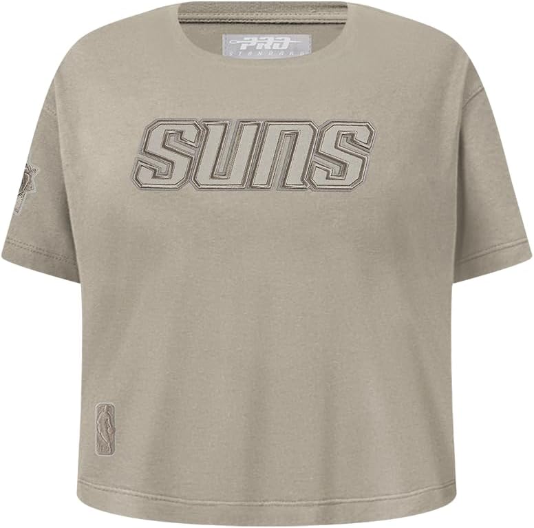 Pro Standard Big Girls NBA Neutral Cotton Short Sleeve Boxy Tee - Image 120