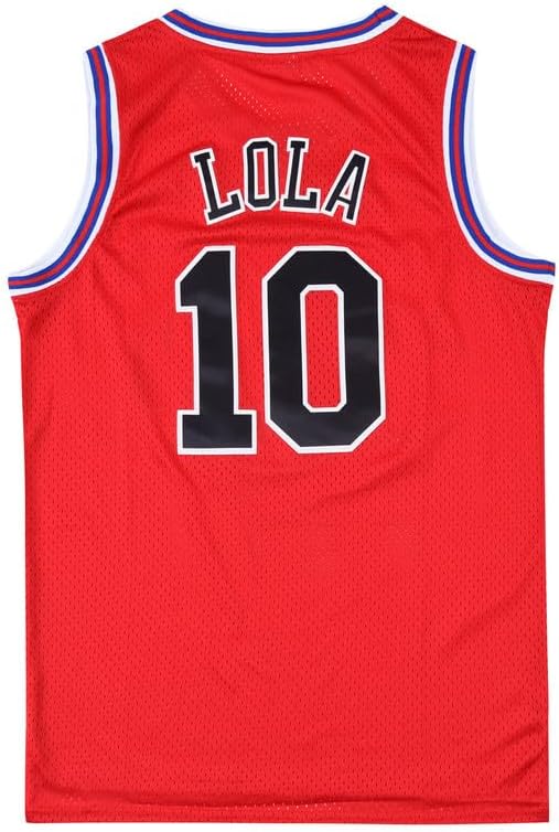 CNALLAR Youth Basketball Jersey Bugs #1 Lola #10 Space Movie Jersey Boys Sport Shirts S-XL - Image 2