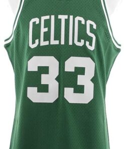 Larry Bird Boston Celtics Mitchell and Ness Men's Green Throwback Jesey