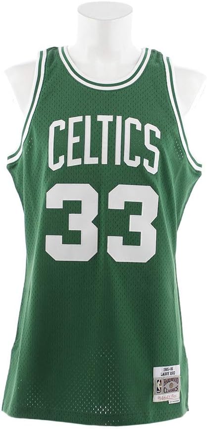 Larry Bird Boston Celtics Mitchell and Ness Men's Green Throwback Jesey